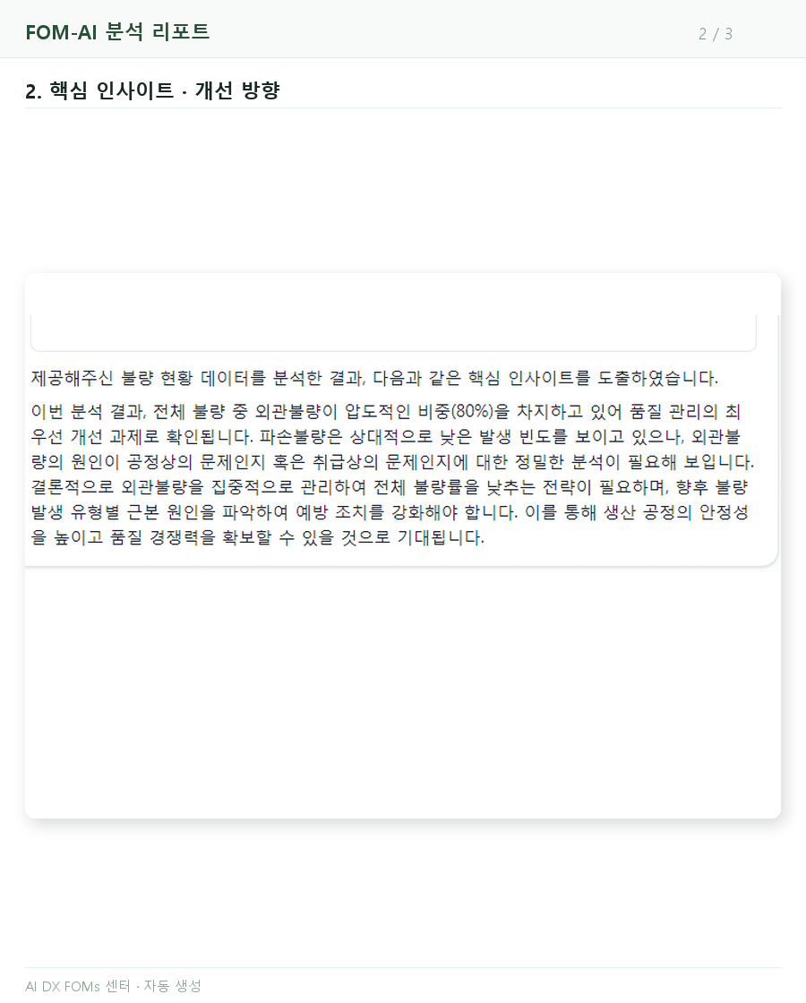 2페이지 — 핵심 인사이트와 개선 방향
